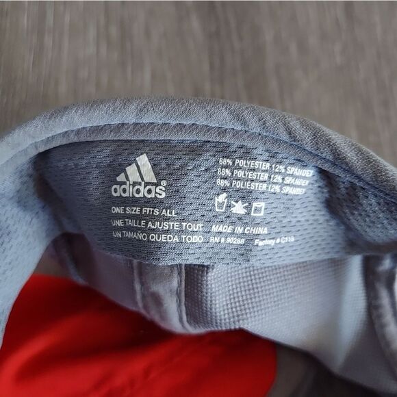 Adidas Adizero Red Gray Lightweight Hat OSFA - Picture 8 of 8